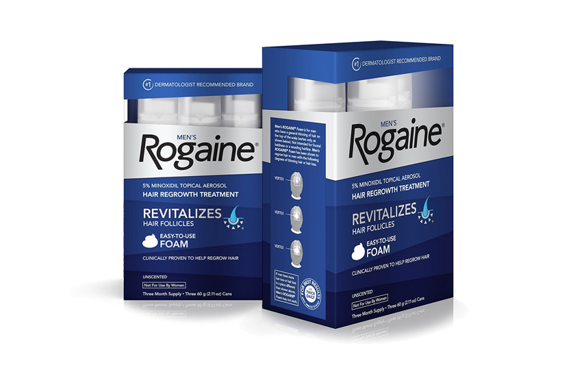 Minoxidil Formula — Men’s Rogaine Hair Loss & Hair Thinning Treatment Minoxidil Foam